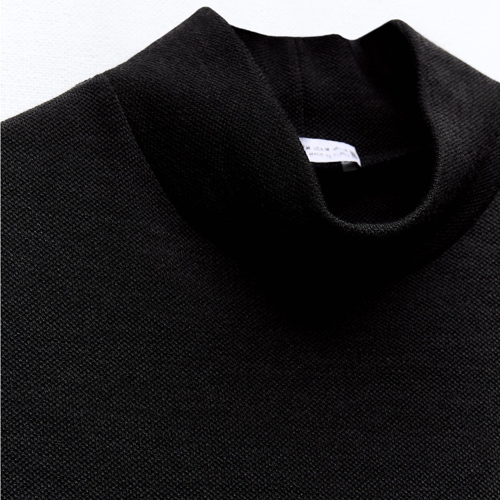 ZARA SOFT PIQUÉ TOP - Picture 8 of 9